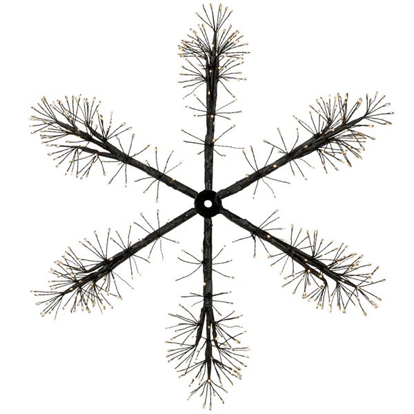 Northlight 24-in Freestanding Snowflake Snowflake with White LED Light