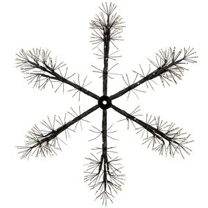 Northlight 24-in Freestanding Snowflake Snowflake with White LED Light