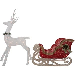 Northlight 51-in Freestanding Reindeer with Clear Incandescent Light