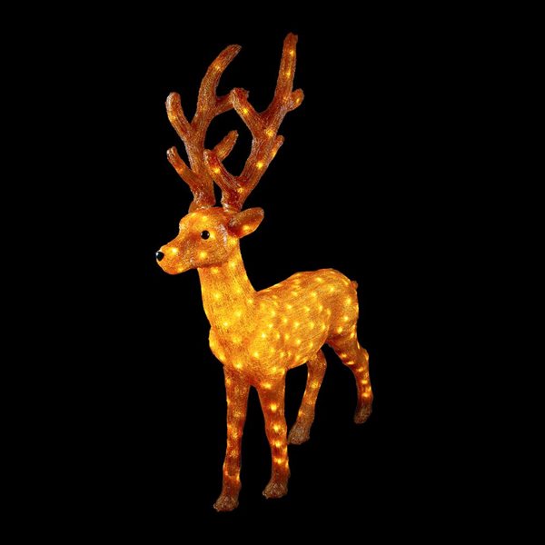 Northlight 46-in Freestanding Reindeer with White LED Light