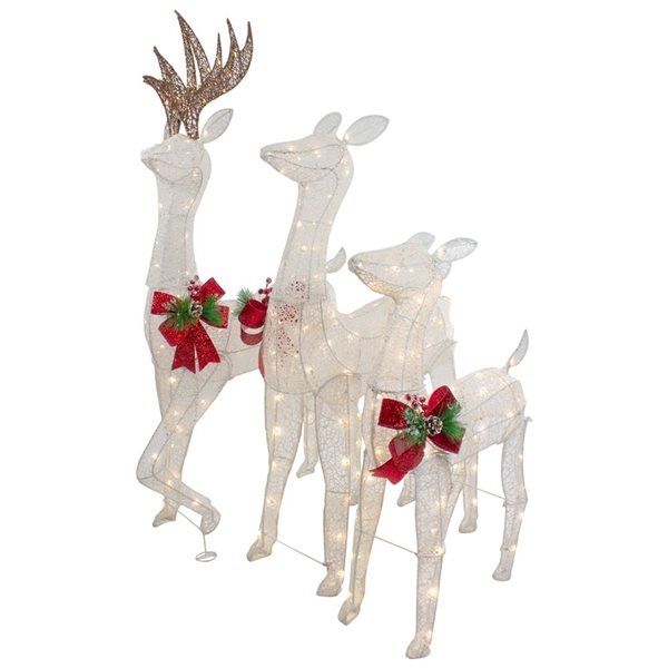 Northlight 60-in Freestanding Reindeer with White LED Light