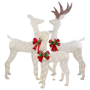 Northlight 60-in Freestanding Reindeer with White LED Light