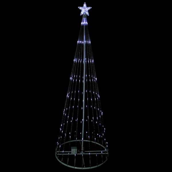 Northlight 12-ft Pre-Lit Freestanding Cone-Shaped Christmas Tree With ...