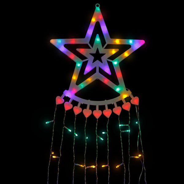 Northlight 12.5-ft Waterfall Christmas Tree With Multicoloured LED Lights