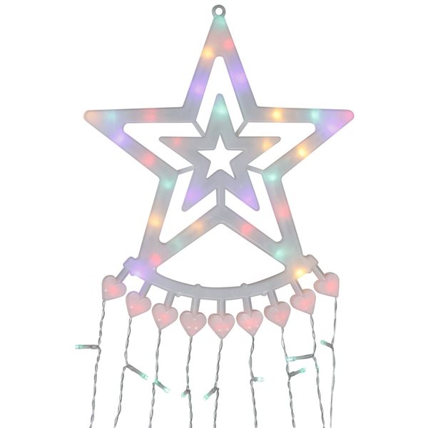 Northlight 12.5-ft Waterfall Christmas Tree With Multicoloured LED Lights