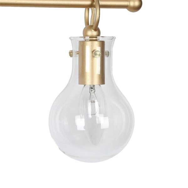 LNC Charm 4-light Gold Modern/Contemporary Vanity Light