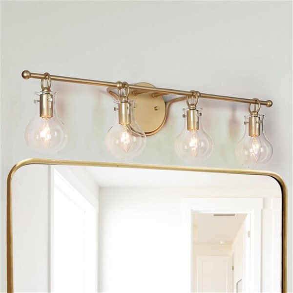 LNC Charm 4-light Gold Modern/Contemporary Vanity Light