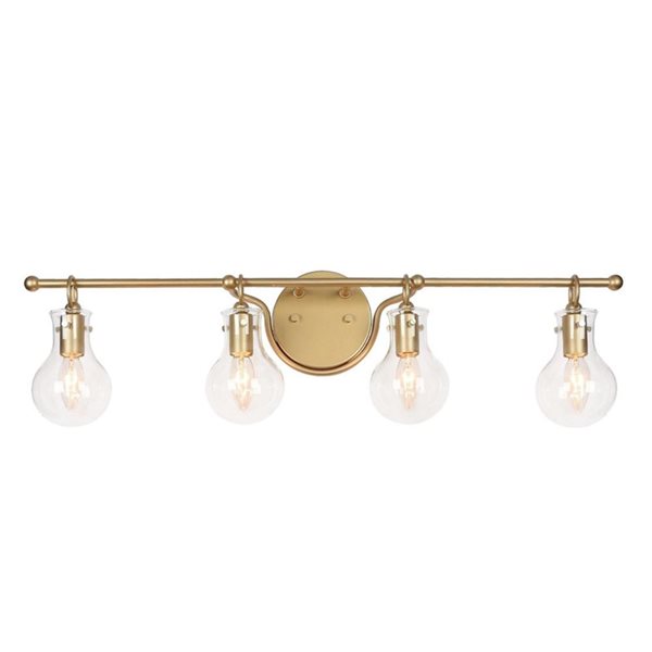 LNC Charm 4-light Gold Modern/Contemporary Vanity Light