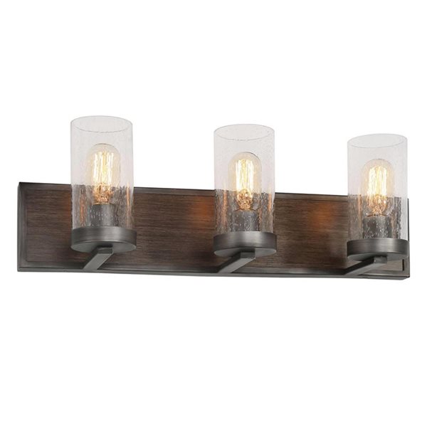 LNC Lapps 3-light Black Farmhouse Vanity Light