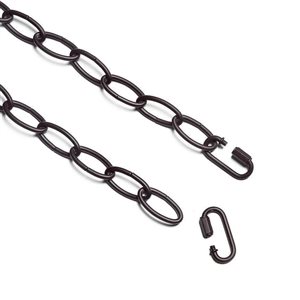 LNC 19.7-ft Lighting Metal Link Chain - Matte Coffee Finish