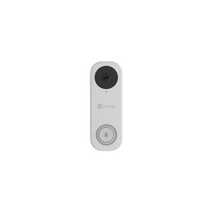 Caméra de sécurité numérique extérieure DB1 sans fil Hikvision d'EZVIZ blanche avec carte mémoire SD