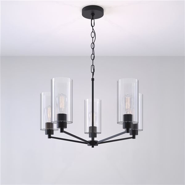 Millennium Lighting Beverlly 5-light Matte Black Modern Chandelier