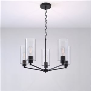 Millennium Lighting Beverlly 5-light Matte Black Modern Chandelier