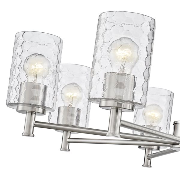 Millennium Lighting Ashli 8-light Brushed Nickel Glam Chandelier