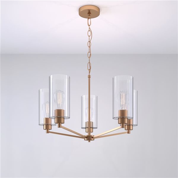 Millennium Lighting Beverlly 5-light Modern Gold Modern Chandelier