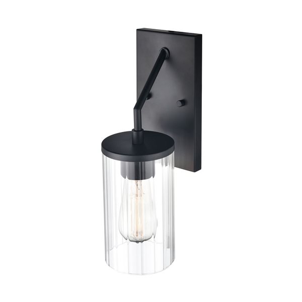 Millennium Lighting Beverlly 4.7-in W 1-light Matte Black Modern Wall Sconce