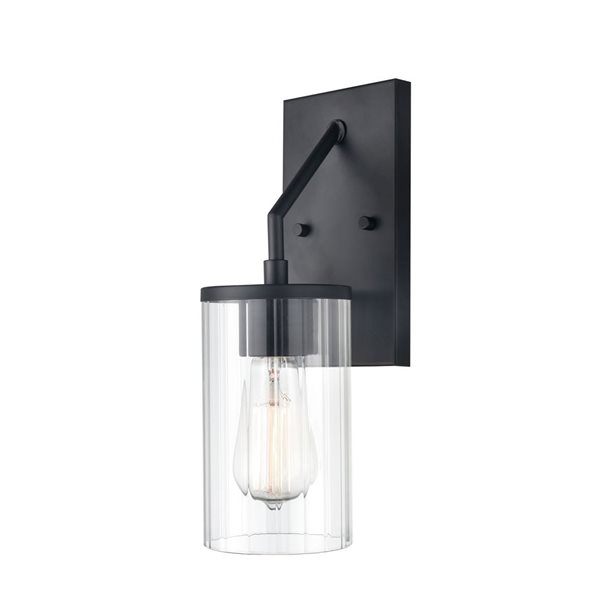 Millennium Lighting Beverlly 4.7-in W 1-light Matte Black Modern Wall Sconce