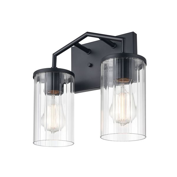 Millennium Lighting Beverlly 2-light Black Modern Vanity Light