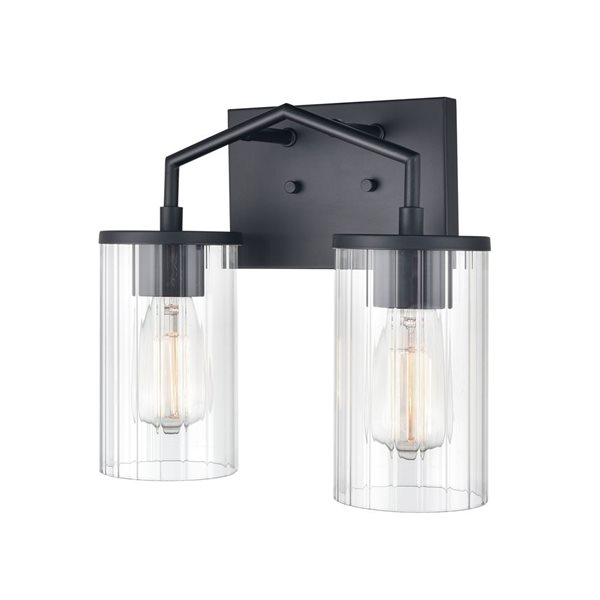 Millennium Lighting Beverlly 2-light Black Modern Vanity Light