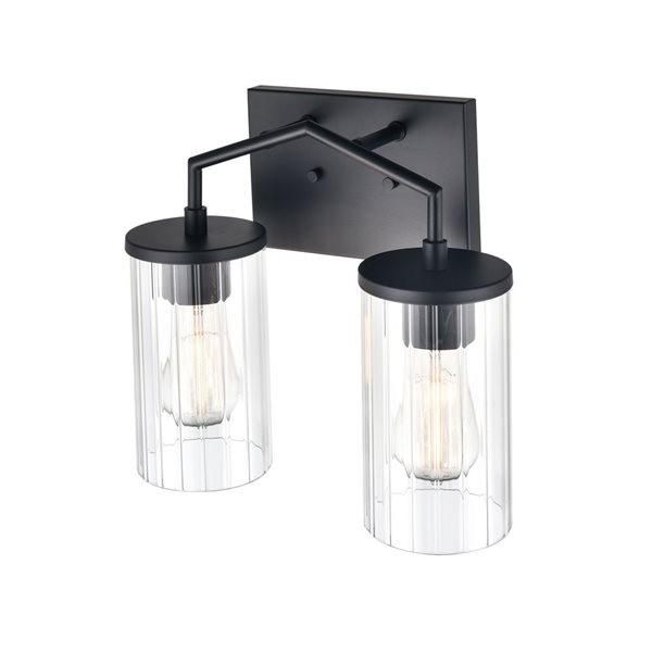 Millennium Lighting Beverlly 2-light Black Modern Vanity Light