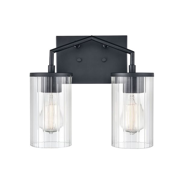 Millennium Lighting Beverlly 2-light Black Modern Vanity Light