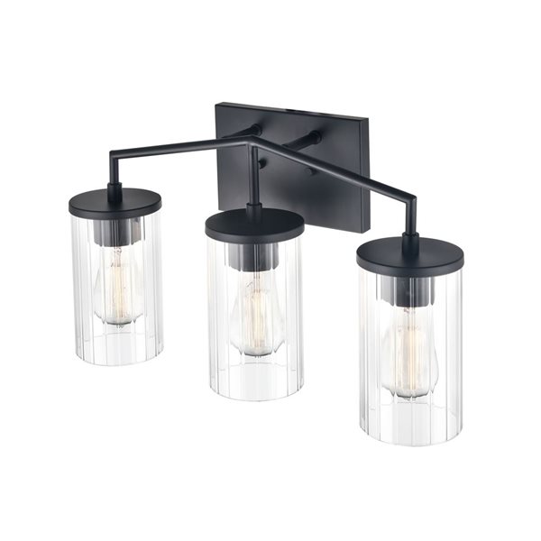 Millennium Lighting Beverlly 3-light Black ModernVanity Light