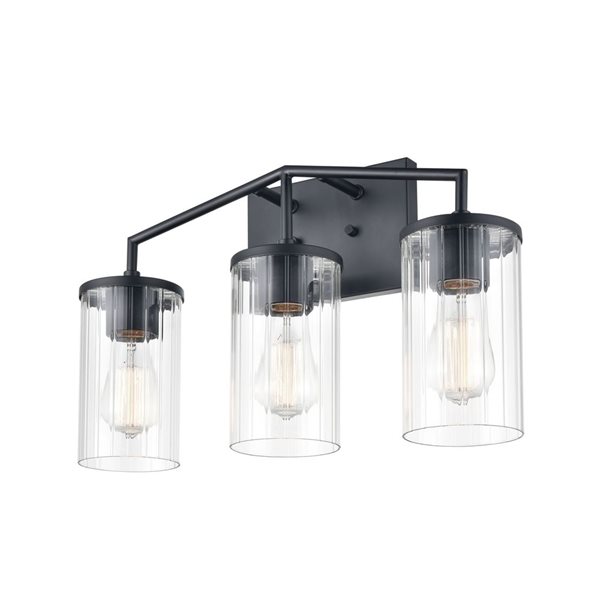 Millennium Lighting Beverlly 3-light Black ModernVanity Light