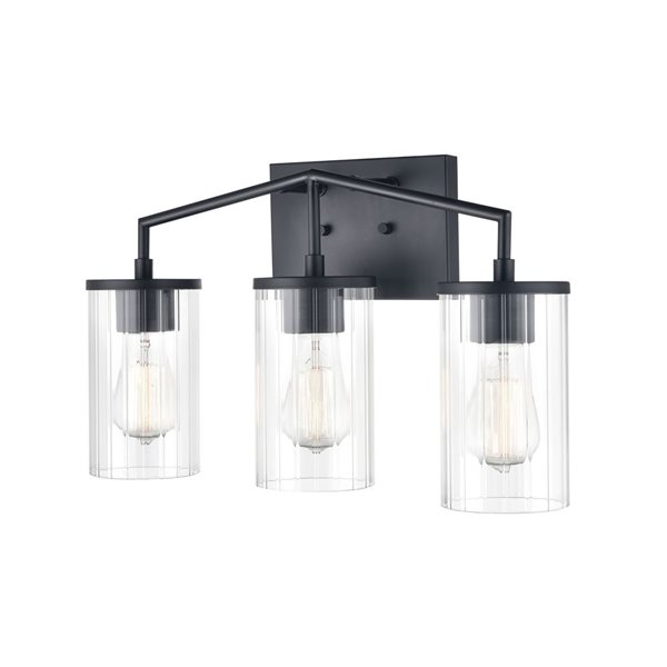 Millennium Lighting Beverlly 3-light Black ModernVanity Light