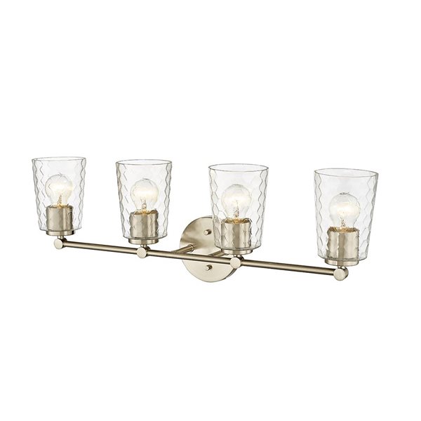 Millennium Lighting Ashli 4-light Gold Transitional Vanity Light