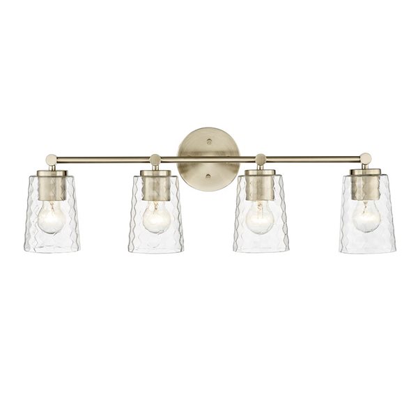 Millennium Lighting Ashli 4-light Gold Transitional Vanity Light