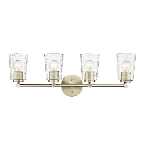 Millennium Lighting Ashli 4-light Gold Transitional Vanity Light