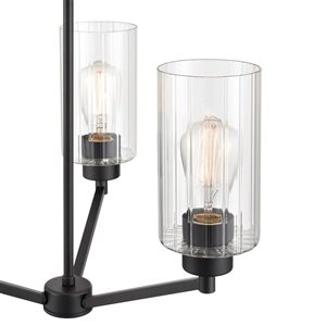 Millennium Lighting Beverlly 3-light Matte Black Modern Chandelier