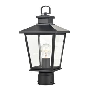 Millennium Lighting Bellmon 15-in Powder Coat Black Transitional Light Post Lantern