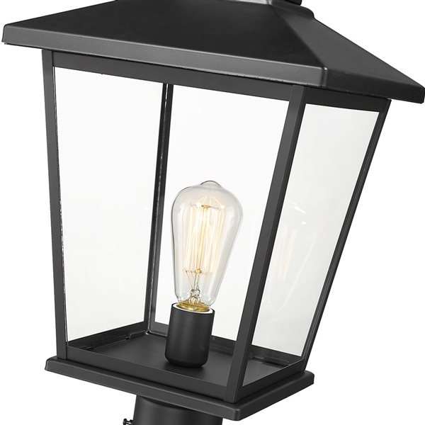Millennium Lighting Bellmon 19.1-in Powder Coat Black Transitional Light Post Lantern