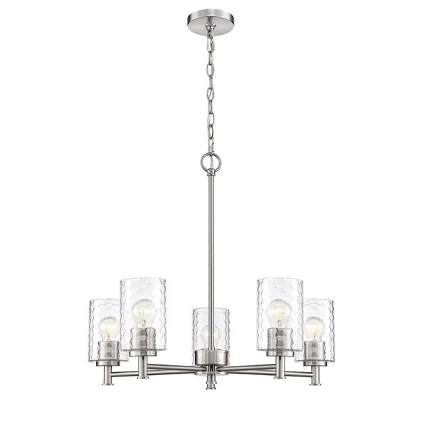 Millennium Lighting Ashli 5-light Brushed Nickel Glam Chandelier