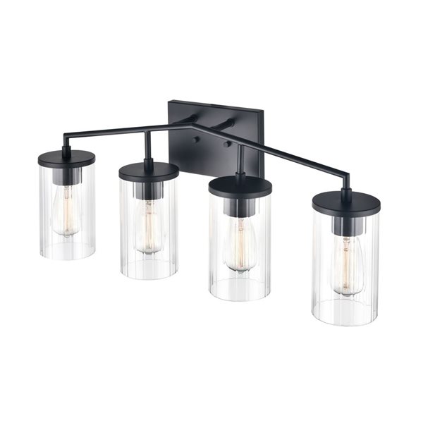 Millennium Lighting Beverlly 4-light Black Modern Vanity Light