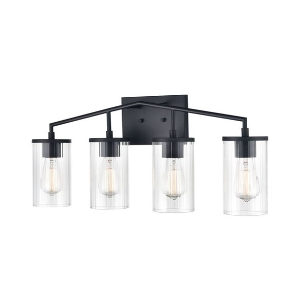 Millennium Lighting Beverlly 4-light Black Modern Vanity Light