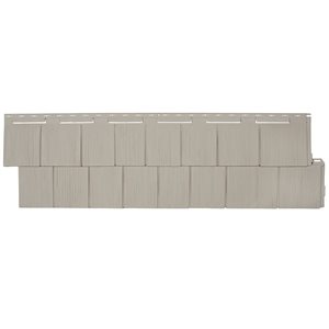 Novik Novikshake 12-Pack Vinyl Siding Panel Shake Sandstone 14.5-in X 48.75-in