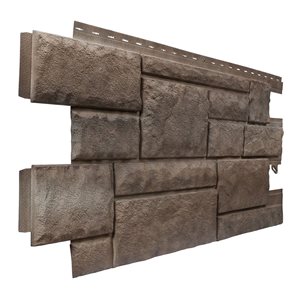 Parement de pierres haute qualité NovikStone PHC de Novik beige brumeux 18,5 po x 48 po. 9 panneaux par boîte, 46 pi²