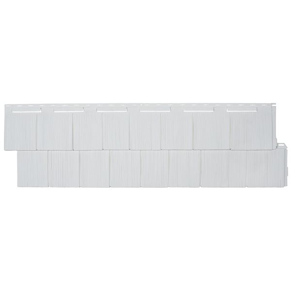 Novik Novikshake 12-Pack Vinyl Siding Panel Shake White 14.5-in X 48.75-in