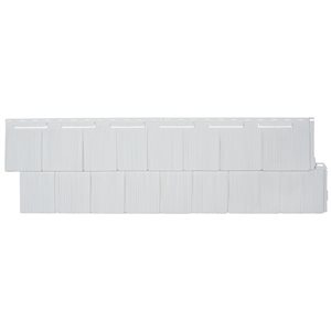 Novik Novikshake 12-Pack Vinyl Siding Panel Shake White 14.5-in X 48.75-in