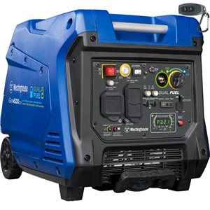 Westinghouse 4500 W Remote Electric Start Dual Fuel Gasoline/Propane Portable Generator