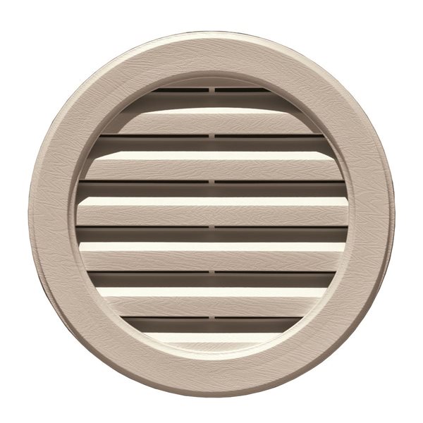 Grille de ventilation ronde B-1 de 22 po Novik blanc ultra