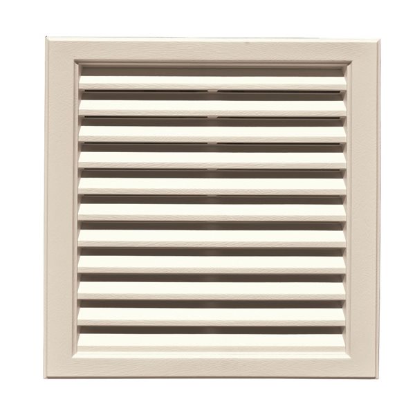 Grille de ventilation B-1 carrée Novik 12 po x 12 po sable naturel 14 po x 14 po x 1,5 po