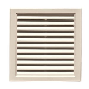 Grille de ventilation B-1 carrée Novik 12 po x 12 po sable naturel 14 po x 14 po x 1,5 po