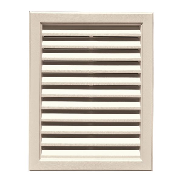 Grille de ventilation B-1 rectangle Novik 12 po x 18 po sable naturel 14 po x 20 po x 1,5 po