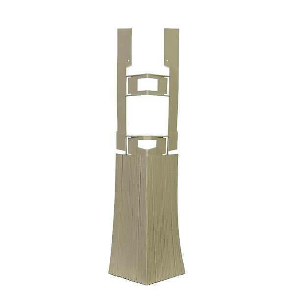 Novik Novikshake 5-Pack Khaki Hand-Split Shake Vinyl Siding Corner 9.25-in X 4.75-in