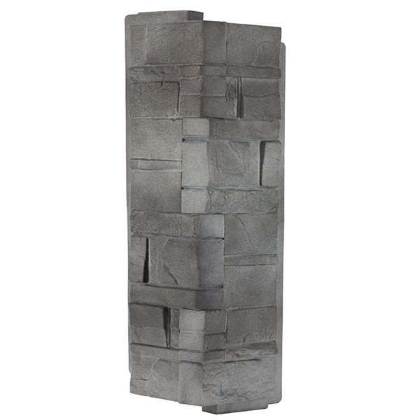 Novik Novikstone 5-Pack Dry Stack Stone Corner in Basalt 5.9-in X 16-in