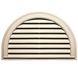 Grille de ventilation B-1 en demi-cercle 22 po x 34 po Novik kaki classique 22 po x 34 po x 1,88 po