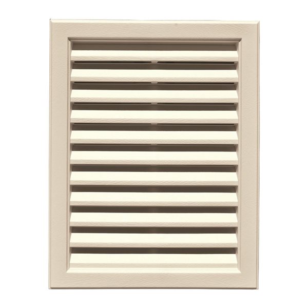 Grille de ventilation B-1 rectangle Novik 12 po x 18 po kaki classique 14 po x 20 po x 1,5 po